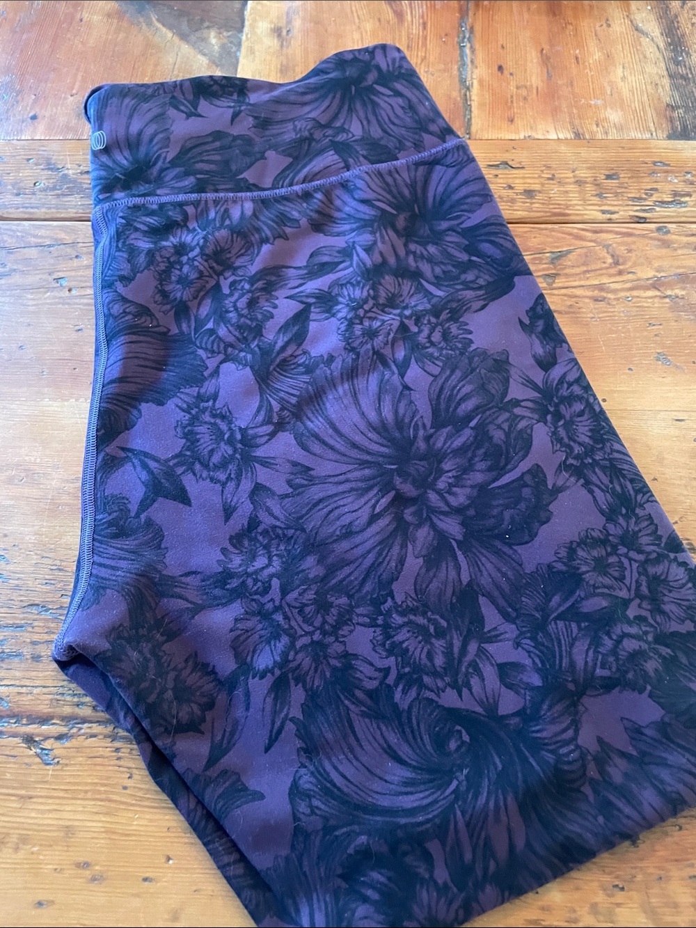 Balance Collection Purple Floral Leggings Plus Size 2X